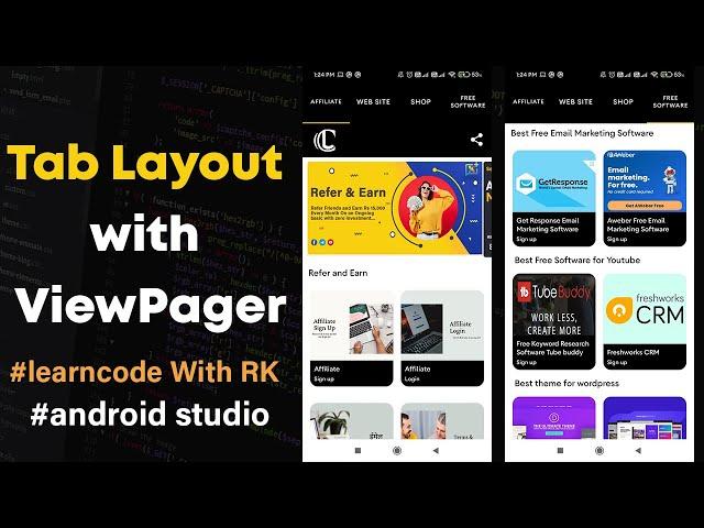 Tab Layout with Fragments in Android Studio || Tab Layout with ViewPager || Tab Layout || 2021