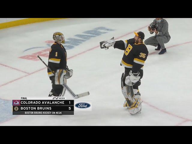 Jeremy Swayman And Linus Ullmark With Adorable Goalie Celly After Win