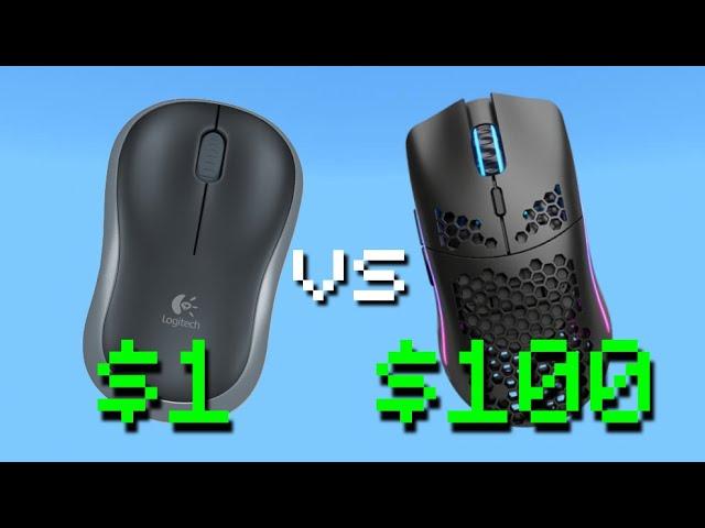 $1 vs $100 Mouse in Minecraft Skywars