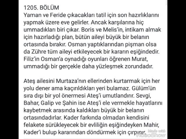 BENİ AFFET 1205 BÖLÜM ÖZETİ