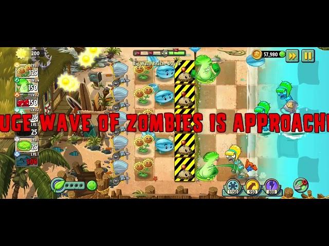 Plants vs Zombies 2 - Big Wave Beach - Day 15 - 2024