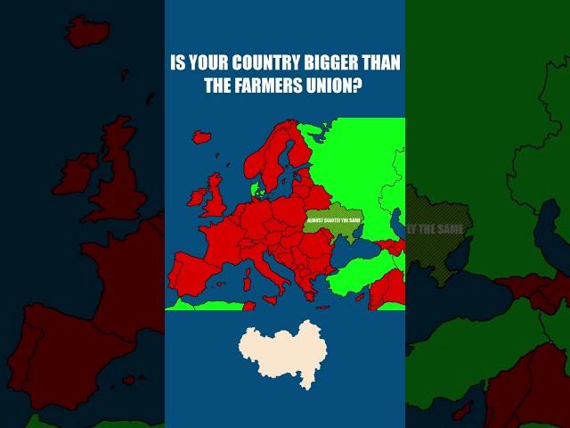 Is your country bigger than the Farmers Union from WICSO?  #wicso#adizzpro #shorts