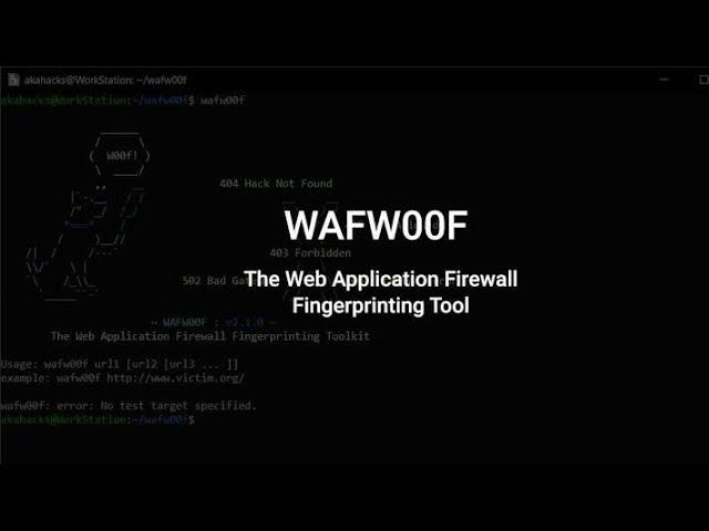 Web Application Fingerprinting with WafW00f | Detect WAF using Kali linux