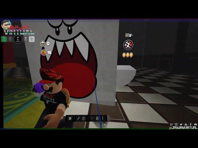 Roblox VR! Classic Super Mario 64 bosses in VR Roblox game “Jack Black Bowser Boss Rush” SO FUN