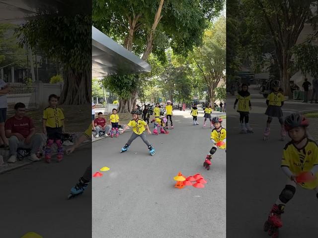 "Serunya Tantangan Sepatu Roda Anak: Adu Cepat & Tangkas Susun Cone!” #shorts