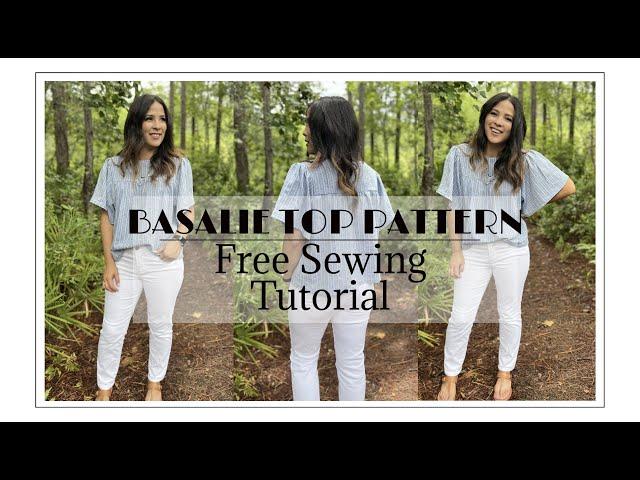 FREE Top Sewing Tutorial- Basalie Pattern by Tiana's Closet.