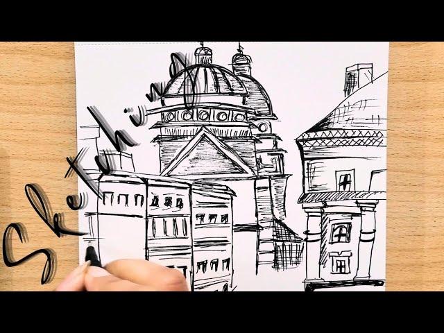 how to sketch as a beginner | easy sketching 