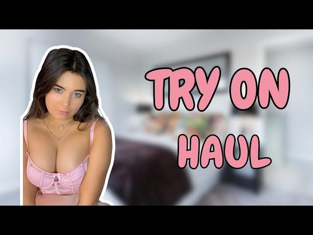 LINGERIE TRANSPARENT | TRY ON HAUL | Close Ups |See through | lingerie No Bra | Sasha Mae