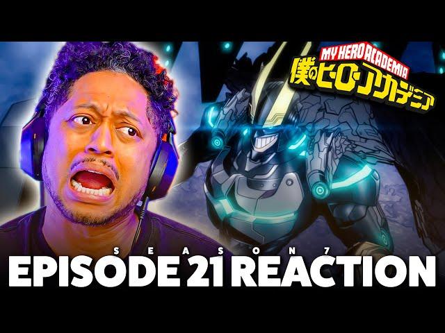 IRON ALL MIGHT vs ALL FOR ONE! My Hero Academia Season 7 Episode 21 REACTION!