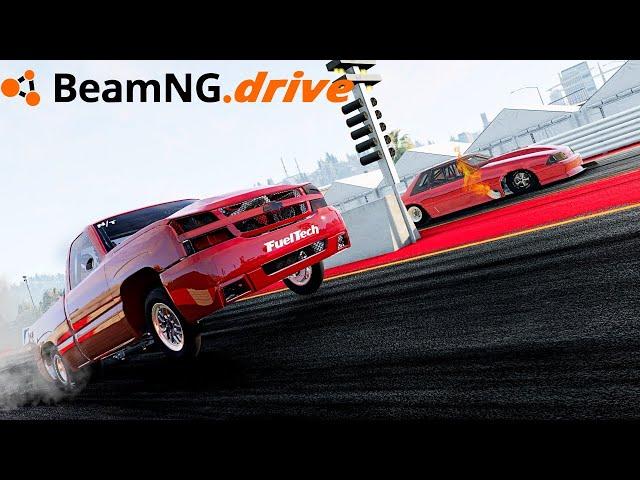 Insane BeamNG Drag Racing Action!