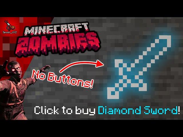 How to Make Clickable Blocks in Minecraft! COD Zombies Wall Weapons in Minecraft Tutorial!