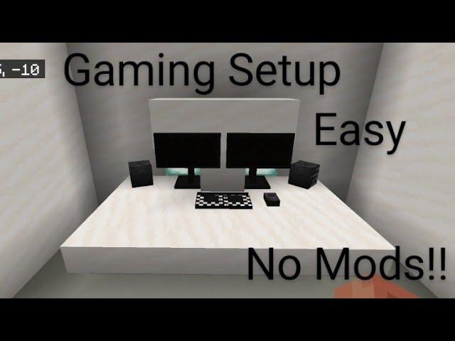 Gaming Setup in Minecraft | No Mods !! | (MCPE/Bedrock/Java/pc/) #31