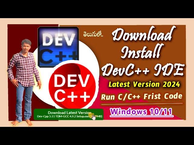 Install DEV C++ Setup for GCC Compiler C C++ On Windows  10 l 11 Latest 2024