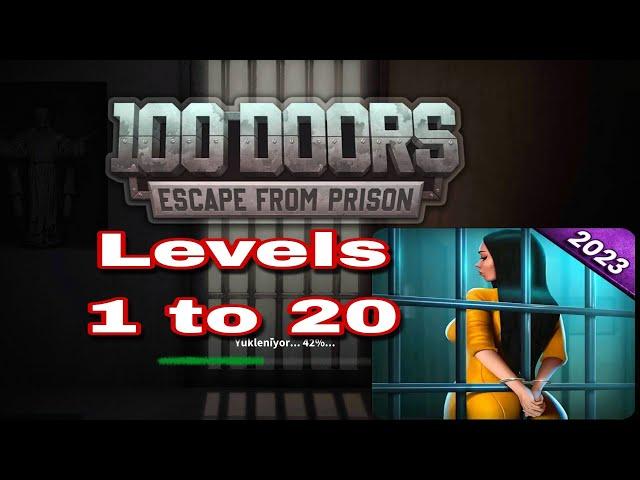 100 Doors Escape From Prison - Level 1 2 3 4 5 6 7 8 9 10 11 12 13 14 15 16 17 18 19 20 Walkthrough