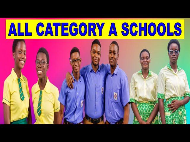 All Category A Schools in Ghana by Region