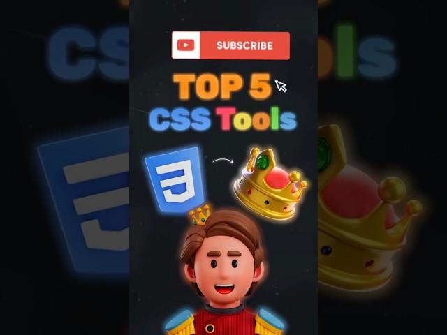 Top 5 CSS Tools ️#thejetsetjoy #coding #viralvideo #freshers#education #html #css