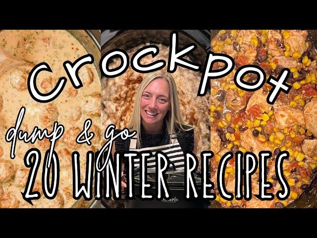 20 DUMP & GO CROCKPOT DINNERS | The Easiest Crockpot Recipes!