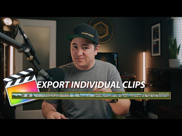 How To Batch Export Individual Clips From Project Timeline | FINAL CUT PRO