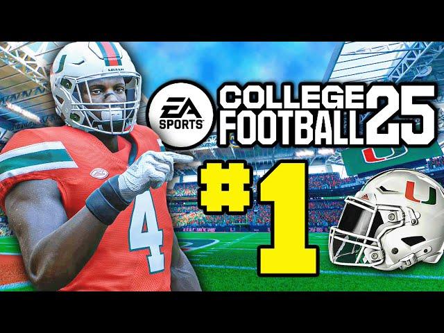 College Football 25 Dynasty Ep.1 - The Miami Hurricanes Have a New Coach