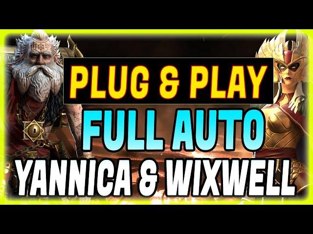 EASY FULL AUTO YANNICA WIXWELL HYDRA TEAM! TEST SERVER! RAID SHADOW LEGENDS