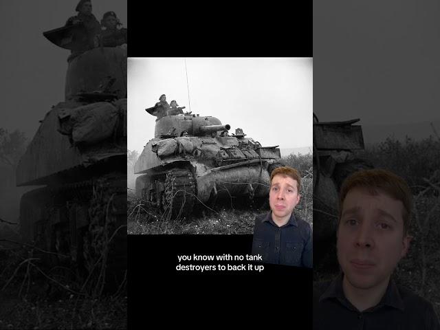 The Sherman was SUPPOSED to fight tanks