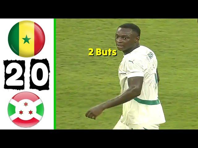 Sénégal vs Burundi 2-0 Résumé et Buts de Match Aujourd'hui en Éliminatoire Coupe d'Afrique 2025