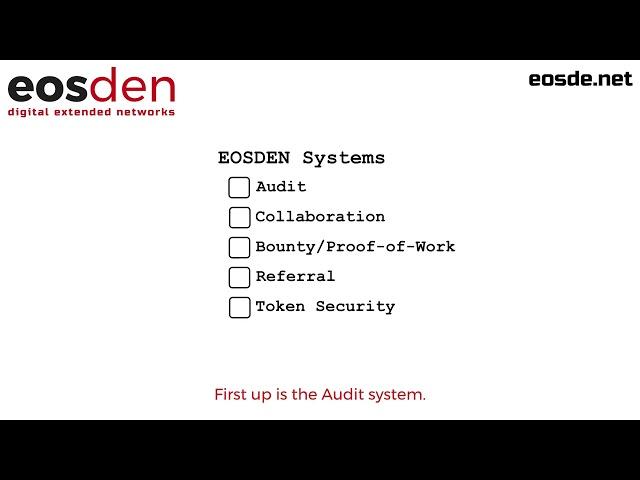 User expectations & EOSDEN Systems