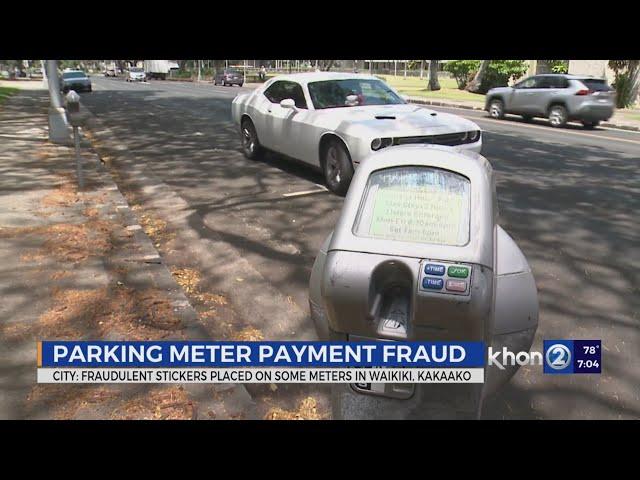 Honolulu DOT warns of fraudulent parking meters