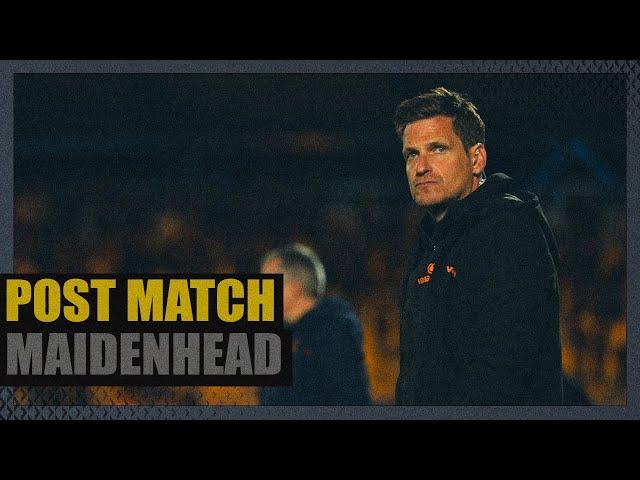 Maidenhead United: Post-Match Interview with Andy Cooper