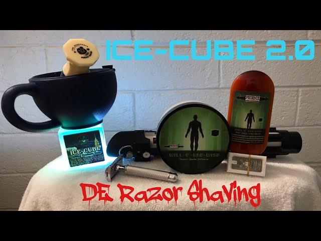 Phoenix Shaving ICE-CUBE 2.0 Preshave Soap, Shatterproof Scuttle, Will-O-The-Wisp~MÜHLE R41.