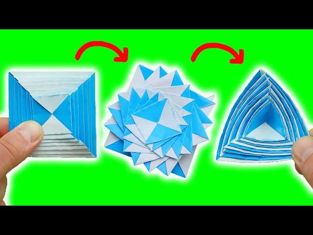 Easy Paper toy antistress transformer - Tutorial.