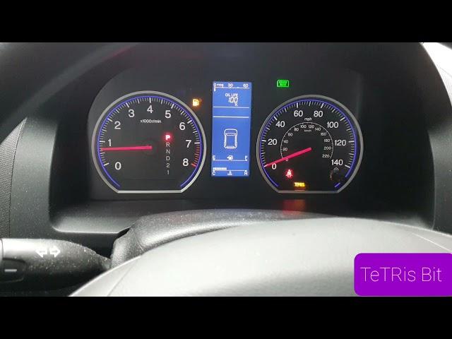 Honda CR-V III 2.4 AT 2011 года Американка Как сбросить сервисный интервал обнулить пробег OIL LIFE