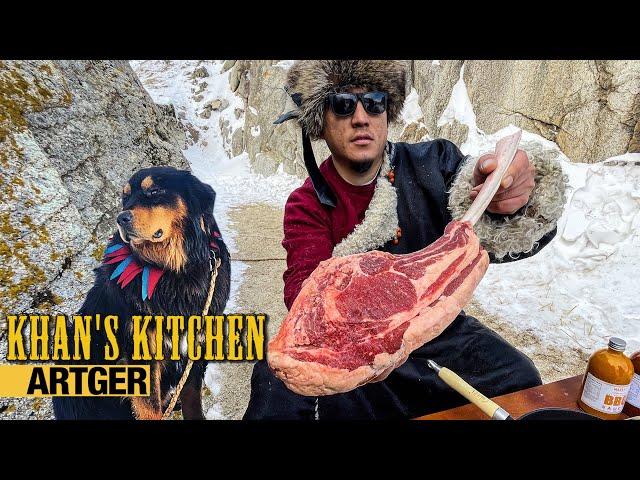 The ULTIMATE MONGOLIAN NOMAD STEAK: Tomahawk & T-Bone | Khan's Kitchen