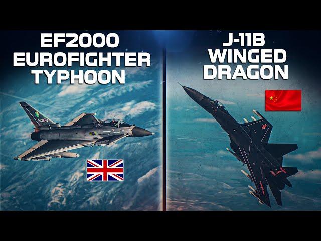 EF2000 Eurofighter Typhoon Vs J-11B Winged Dragon | Digital Combat Simulator | DCS |