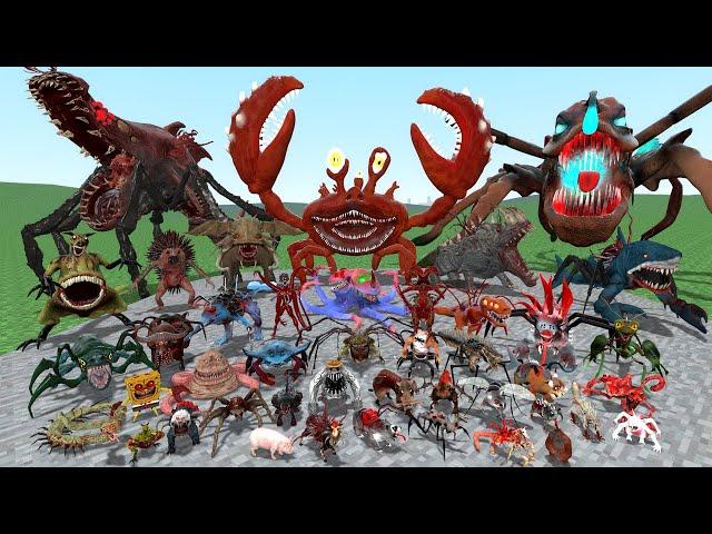 ALL PARASITE MUTANT ANIMALS ZOOCHOSIS in Garry's Mod !!