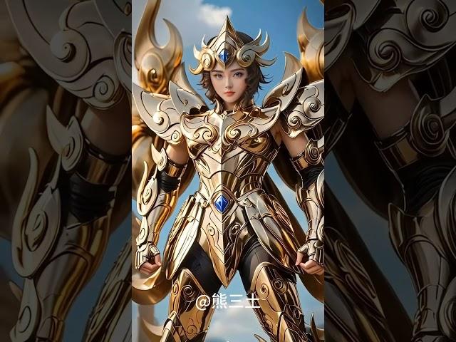 Saint Seiya Leo  Aiolia God Cloth #shorts #ai #cosplay #edit #saintseya