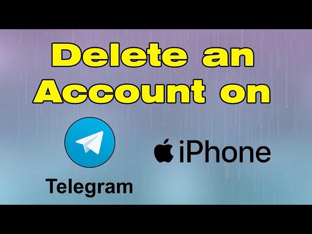 How to delete Telegram account on iPhone