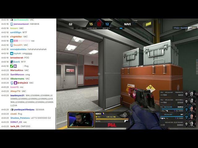 twitch chat reacts to NiKo deagle fail