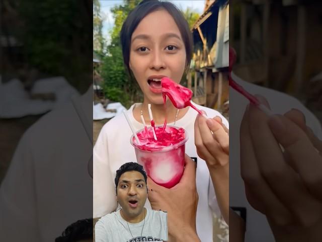 Strawberry Icecream  Me Dip Lollipop  #shorts #challenge #icecream #funny #shortsfeed