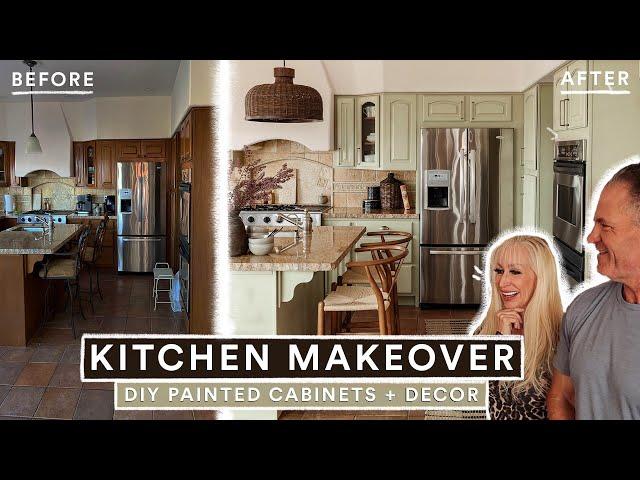 DIY KITCHEN MAKEOVER for my PARENTS From Start to Finish + How To Paint Cabinets!