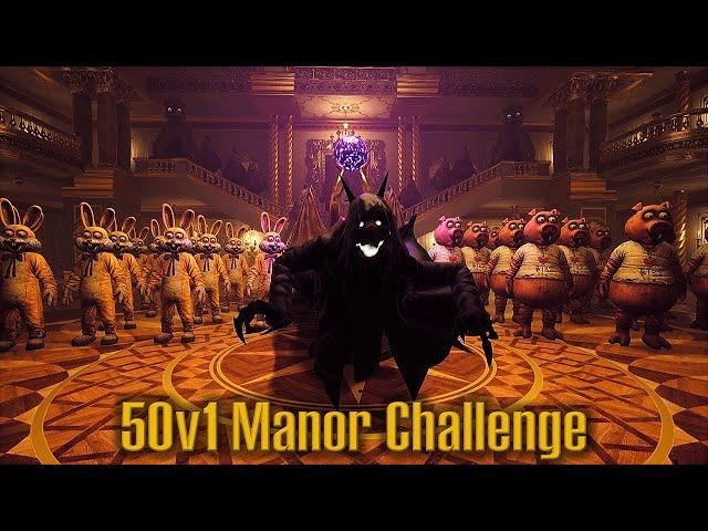 Beating the 50v1 Manor Challenge | Dark Deception v1.9.6