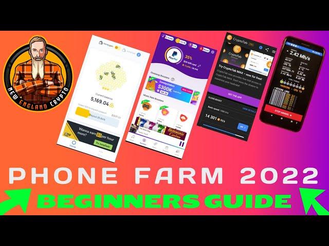 Phone Farm Beginners Guide // 2022 \\ Passive Income Apps