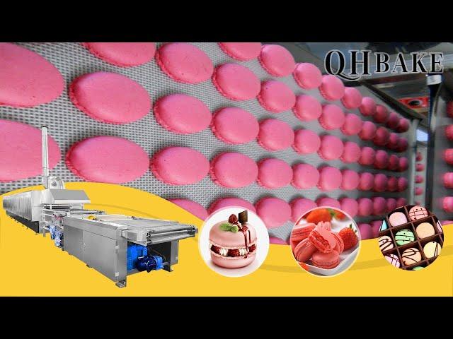 Full matic Industrial snack machine macaron production line macaron cake making machine