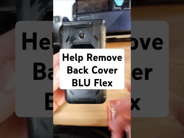 Change Sim Chip on my Blu Flip Phone (Blu Flex B300V) Remove Back Cover
