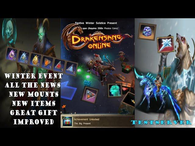 Drakensang Online | Winter Event 2024 All The NEWS - Great Gift Improved - New Mounts | #dso