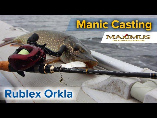 Maximus Manic Casting и Rublex Orkla на мелководье