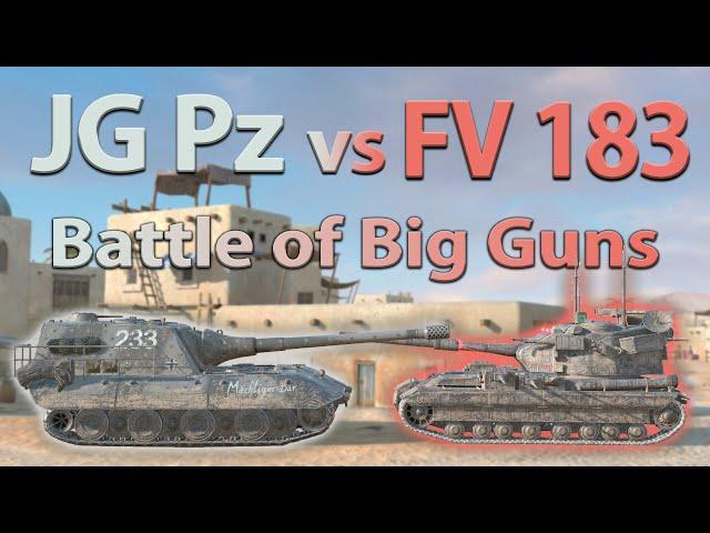 WOT Blitz Face Off || Jg. Pz. E 100 vs FV215b 183