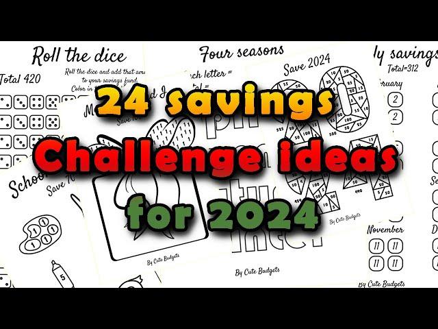 savings challenge for 2024