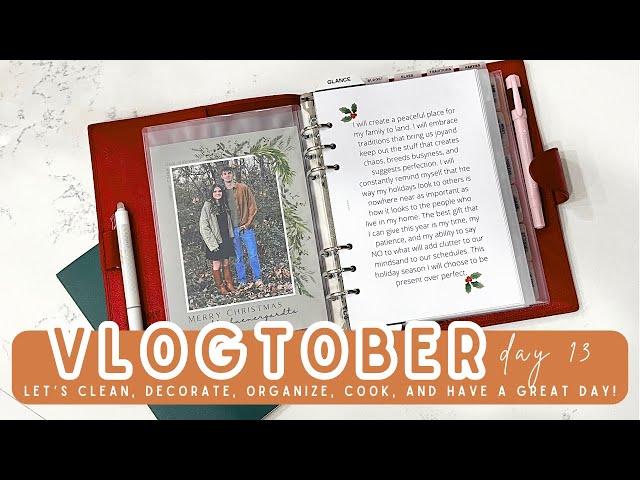 VLOGTOBER 2024 | COZY FALL | EASY FALL DECOR | EASY FALL RECIPES | CHRISTMAS PLANNER SETUP