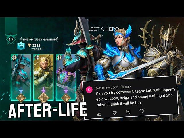 The BEST AFTERLIFE TRIO ? 🪽*Comeback Team* KOTL , SHANG and HELGA  || Shadow Fight 4 Arena